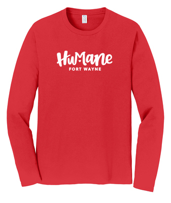 Humane Fort Wayne Long Sleeve Tee Red